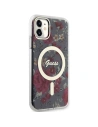 Buy Guess GUHMN61HCFWSA Apple iPhone 11/XR khaki hardcase Flower MagSafe - GUE2619 - {ean13} - Home Screen Store Europe