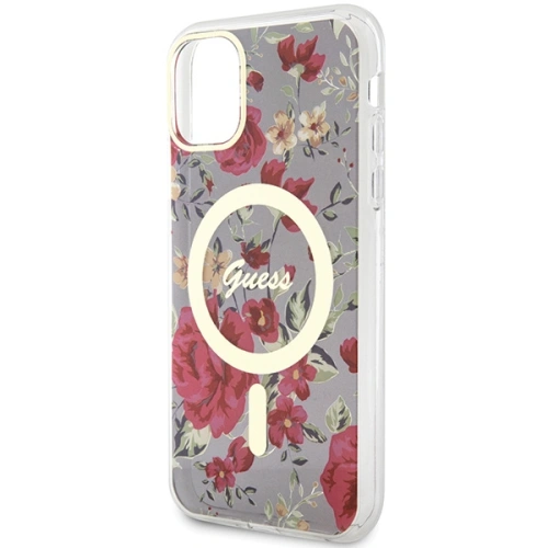 Kup Etui Guess GUHMN61HCFWSA Apple iPhone 11/XR zelené/khaki hardcase Flower MagSafe - GUE2619 - {ean13} - Sklep Home Screen