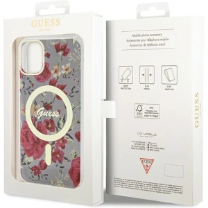 Buy Guess GUHMN61HCFWSA Apple iPhone 11/XR khaki hardcase Flower MagSafe - GUE2619 - {ean13} - Home Screen Store Europe