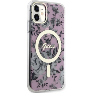 Kup Guess Apple Tasche GUHMN61HCFWSP iPhone 11/XR rosa/rosa Hartschalenetui Flower MagSafe - GUE2620 - {ean13} - Sklep Home Screen