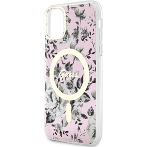 Kup Guess Apple Tasche GUHMN61HCFWSP iPhone 11/XR rosa/rosa Hartschalenetui Flower MagSafe - GUE2620 - {ean13} - Sklep Home Screen