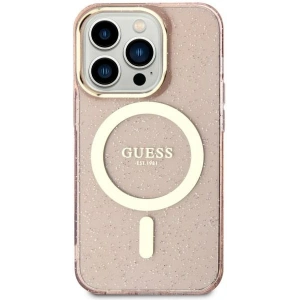 Kup Guess Apple Tasche GUHMN61HCMCGP iPhone 11/XR rosa/rosa Hartschalenetui Glitter Gold MagSafe - GUE2622 - {ean13} - Sklep Home Screen