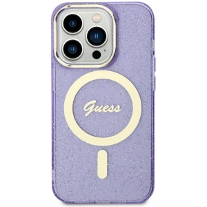 Kup Guess Apple Tasche GUHMN61HCMCGU iPhone 11/XR lila/violett Hartschale Glitter Gold MagSafe - GUE2623 - {ean13} - Sklep Home Screen