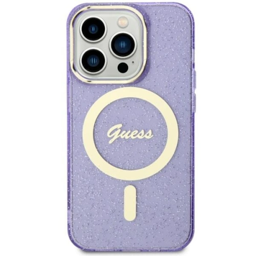 Kup Etui Guess GUHMN61HCMCGU Apple iPhone 11/XR lila/purple kemény tok Glitter Gold MagSafe - GUE2623 - {ean13} - Sklep Home Screen