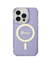 Etui Guess GUHMN61HCMCGU Apple iPhone 11/XR lila/purple kemény tok Glitter Gold MagSafe