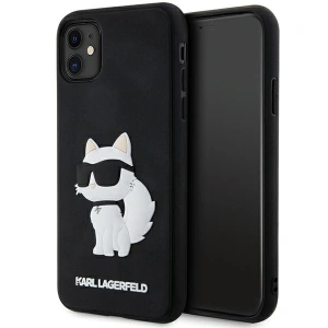 Kup Etui Karl Lagerfeld KLHCN613DRKHNK Apple iPhone 11/XR czarny/black hardcase Rubber Choupette 3D - KLD1587 - {ean13} - Sklep Home Screen