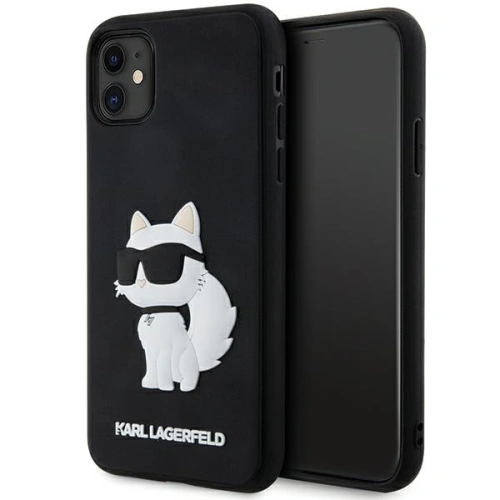 Buy Karl Lagerfeld KLHCN613DRKHNK Apple iPhone 11/XR black hardcase Rubber Choupette 3D - KLD1587 - {ean13} - Home Screen Store Europe