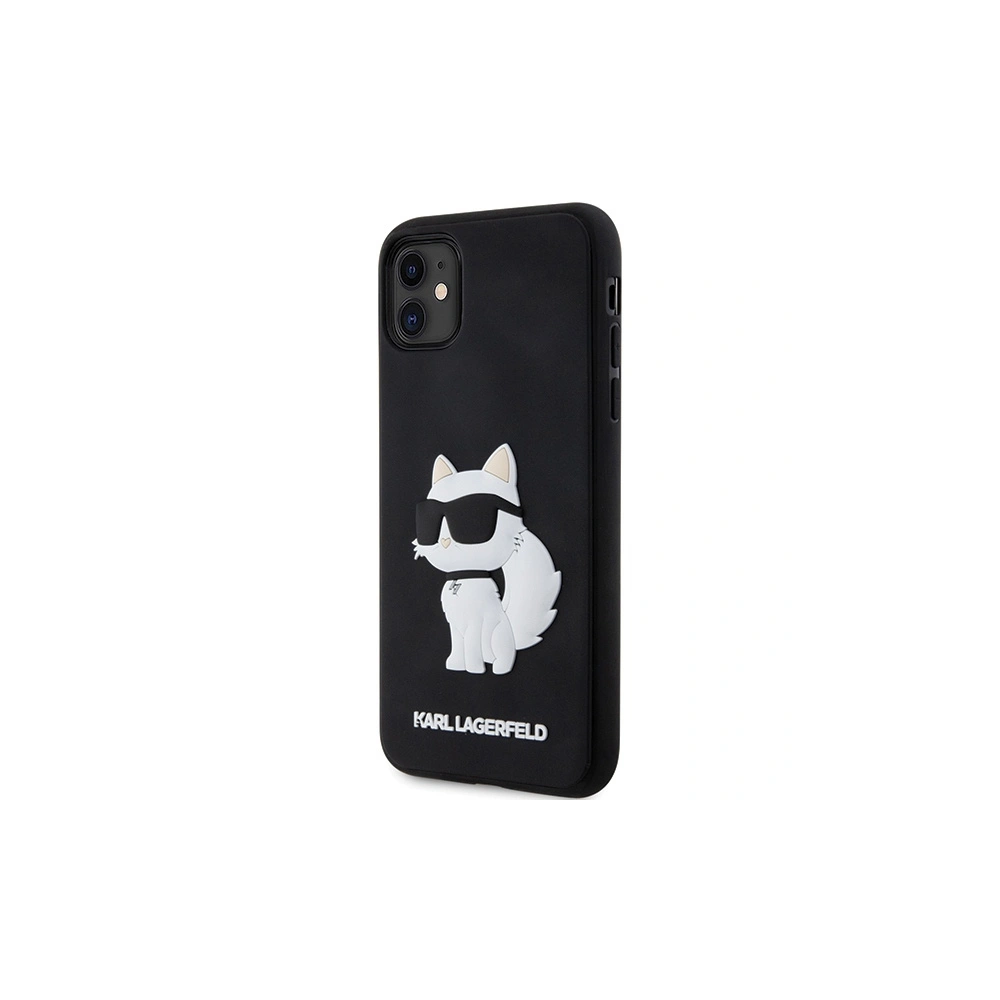 Etui Karl Lagerfeld KLHCN613DRKHNK Apple iPhone 11/XR czarny/black hardcase Rubber Choupette 3D