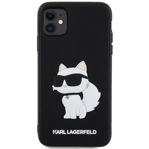 Kup Etui Karl Lagerfeld KLHCN613DRKHNK Apple iPhone 11/XR fekete/hardcase Rubber Choupette 3D - KLD1587 - {ean13} - Sklep Home Screen