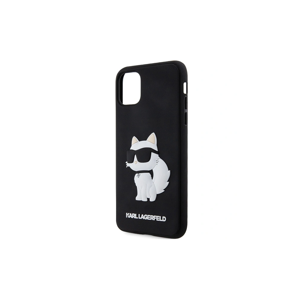 Etui Karl Lagerfeld KLHCN613DRKHNK Apple iPhone 11/XR czarny/black hardcase Rubber Choupette 3D