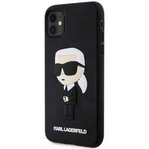 Kup Etui Karl Lagerfeld KLHCN613DRKINK Apple iPhone 11/XR czarny/black hardcase Rubber Ikonik 3D - KLD1588 - {ean13} - Sklep Home Screen
