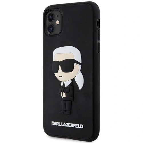 Kup Karl Lagerfeld Apple Tasche KLHCN613DRKINK iPhone 11/XR schwarz/schwarz Hartschale Gummi Ikonik 3D - KLD1588 - {ean13} - Sklep Home Screen