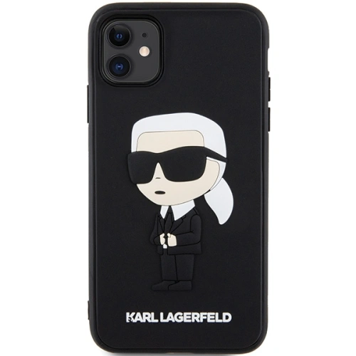 Kup Karl Lagerfeld Apple Tasche KLHCN613DRKINK iPhone 11/XR schwarz/schwarz Hartschale Gummi Ikonik 3D - KLD1588 - {ean13} - Sklep Home Screen