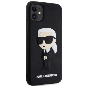 Kup Etui Karl Lagerfeld KLHCN613DRKINK Apple iPhone 11/XR czarny/black hardcase Rubber Ikonik 3D - KLD1588 - {ean13} - Sklep Home Screen