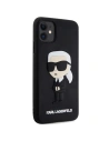 Kup Karl Lagerfeld Apple Tasche KLHCN613DRKINK iPhone 11/XR schwarz/schwarz Hartschale Gummi Ikonik 3D - KLD1588 - {ean13} - Sklep Home Screen