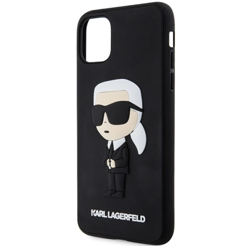Kup Karl Lagerfeld Apple Tasche KLHCN613DRKINK iPhone 11/XR schwarz/schwarz Hartschale Gummi Ikonik 3D - KLD1588 - {ean13} - Sklep Home Screen