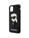 Buy Karl Lagerfeld KLHCN613DRKINK Apple iPhone 11/XR black hardcase Rubber Ikonik 3D - KLD1588 - {ean13} - Home Screen Store Europe