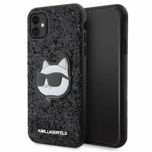Kup Karl Lagerfeld Apple Tasche KLHCN61G2CPK iPhone 11/XR schwarz/schwarz Hardcase Glitter Choupette Patch - KLD1589 - {ean13} - Sklep Home Screen