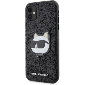 Kup Karl Lagerfeld Apple Tasche KLHCN61G2CPK iPhone 11/XR schwarz/schwarz Hardcase Glitter Choupette Patch - KLD1589 - {ean13} - Sklep Home Screen