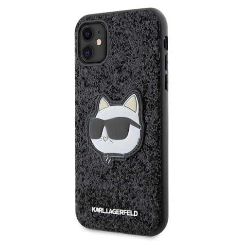 Kup Karl Lagerfeld Apple Tasche KLHCN61G2CPK iPhone 11/XR schwarz/schwarz Hardcase Glitter Choupette Patch - KLD1589 - {ean13} - Sklep Home Screen