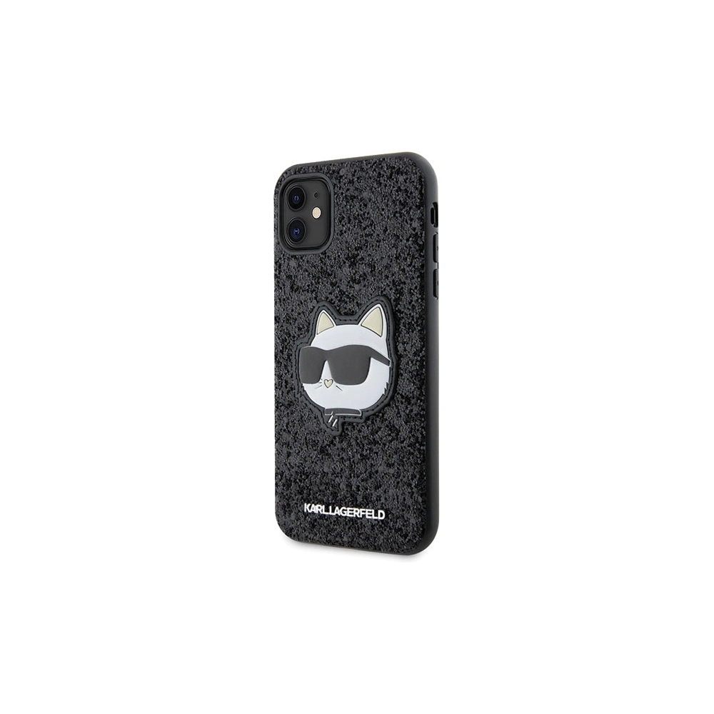 Etui Karl Lagerfeld KLHCN61G2CPK Apple iPhone 11/XR czarny/black hardcase Glitter Choupette Patch