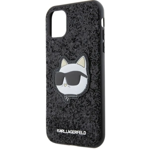 Kup Karl Lagerfeld Apple Tasche KLHCN61G2CPK iPhone 11/XR schwarz/schwarz Hardcase Glitter Choupette Patch - KLD1589 - {ean13} - Sklep Home Screen