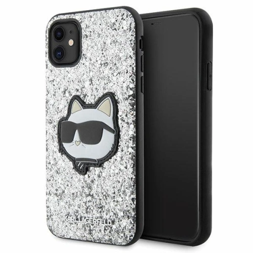 Buy Karl Lagerfeld KLHCN61G2CPS Apple iPhone 11/XR silver hardcase Glitter Choupette Patch - KLD1590 - {ean13} - Home Screen Store Europe