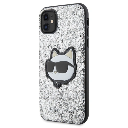 Kup Etui Karl Lagerfeld KLHCN61G2CPS Apple iPhone 11/XR srebrny/silver hardcase Glitter Choupette Patch - KLD1590 - {ean13} - Sklep Home Screen