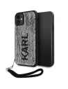 Kup Karl Lagerfeld Apple Tasche KLHCN61PSQRKS iPhone 11/XR silber/silberne Hartschale Pailletten Kordel - KLD1591 - {ean13} - Sklep Home Screen