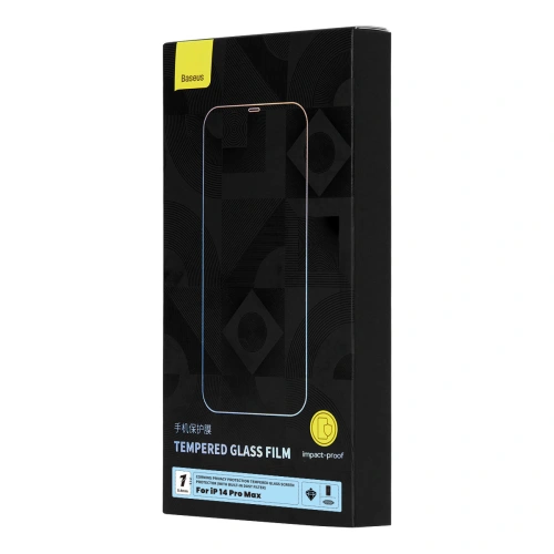 Buy Baseus Privacy 0.4mm Glass Apple iPhone 14 Pro Max + mounting frame - BSU4372 - {ean13} - Home Screen Store Europe