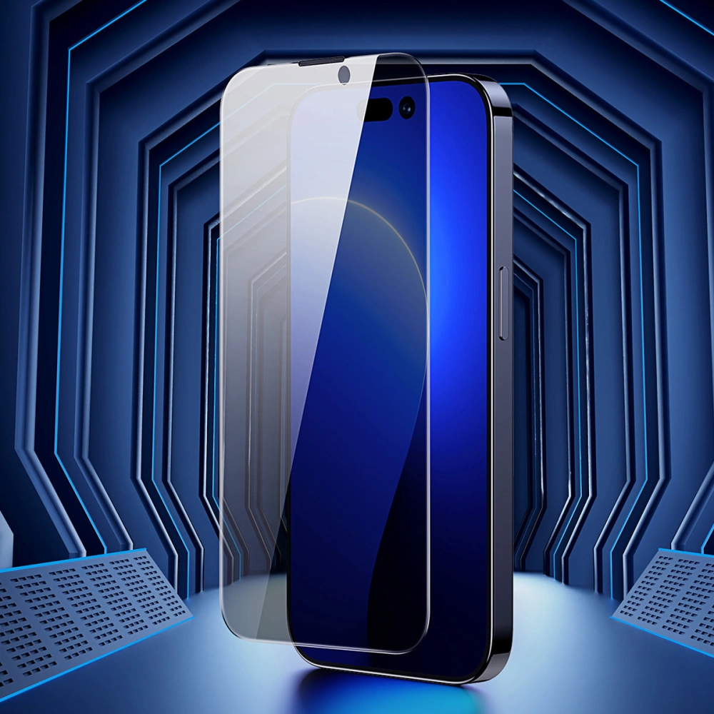 Szkło hartowane Baseus Privacy 0.4mm Glass Apple iPhone 14 Pro Max + ramka montażowa