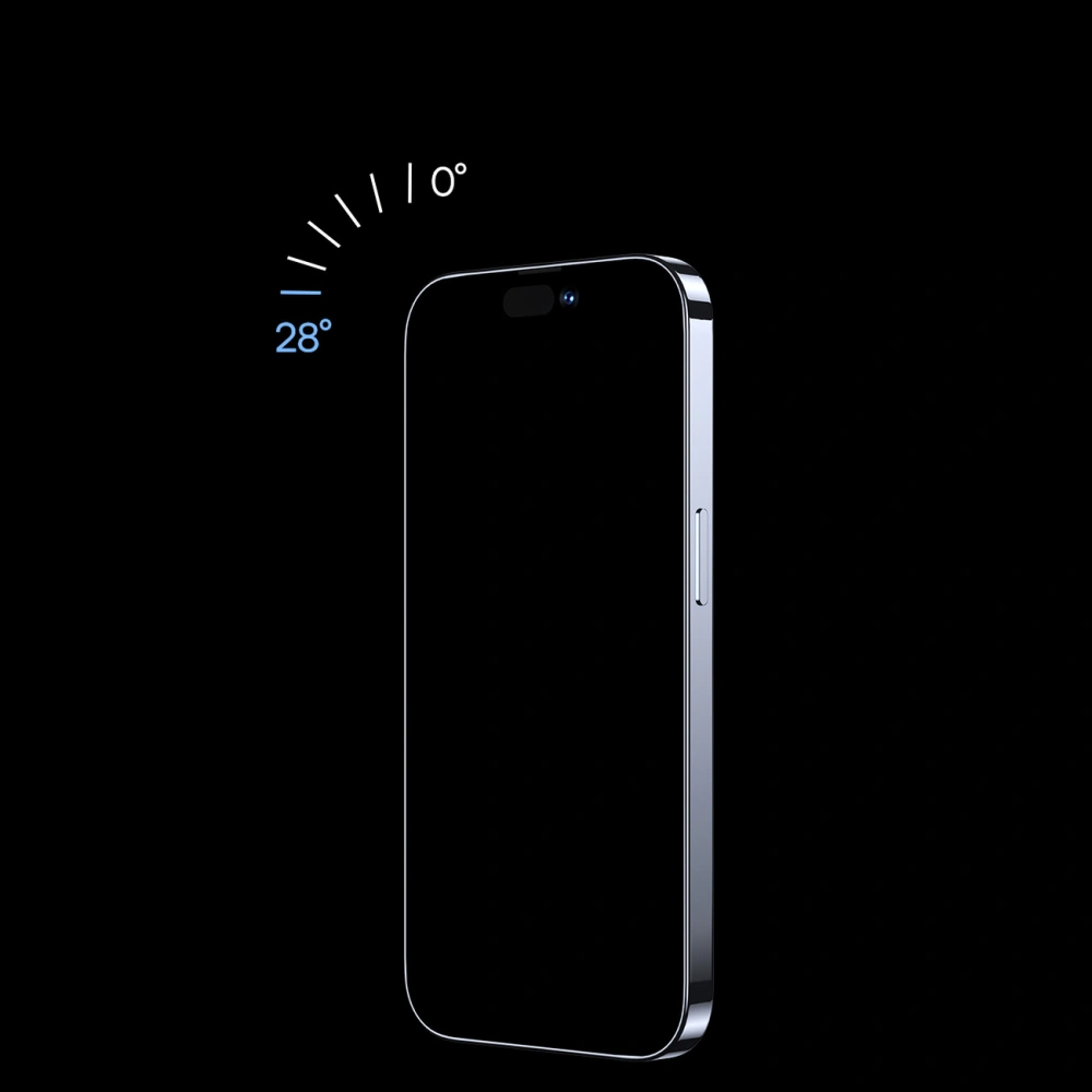 Szkło hartowane Baseus Privacy 0.4mm Glass Apple iPhone 14 Pro Max + ramka montażowa