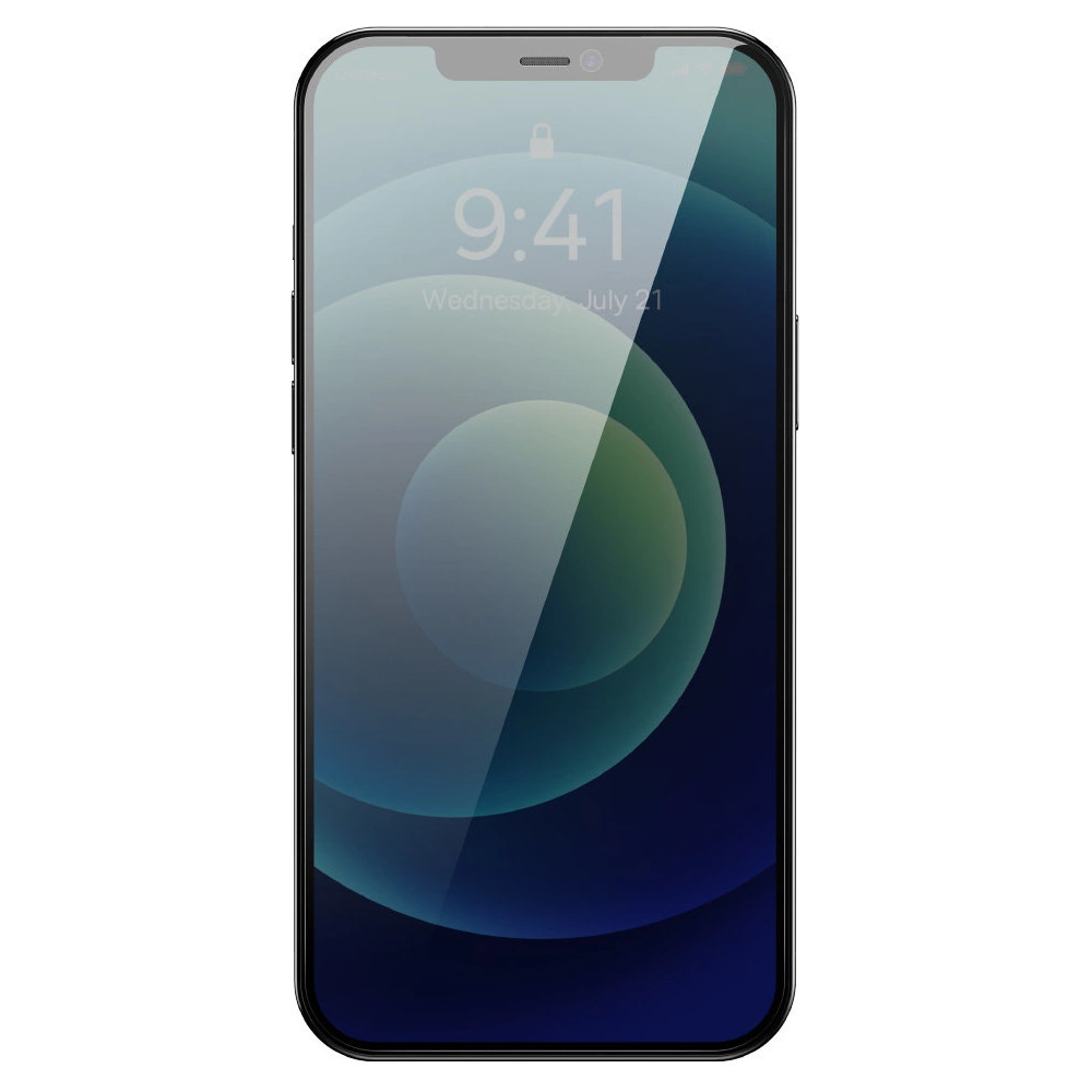 Szkło hartowane Baseus Privacy 0.3mm Glass Apple iPhone 12/12 Pro + ramka montażowa