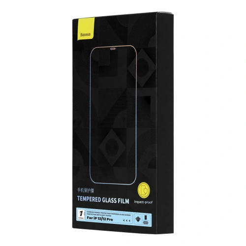 Buy Baseus Privacy 0.3mm Glass Apple iPhone 12/12 Pro + mounting frame - BSU4373 - {ean13} - Home Screen Store Europe