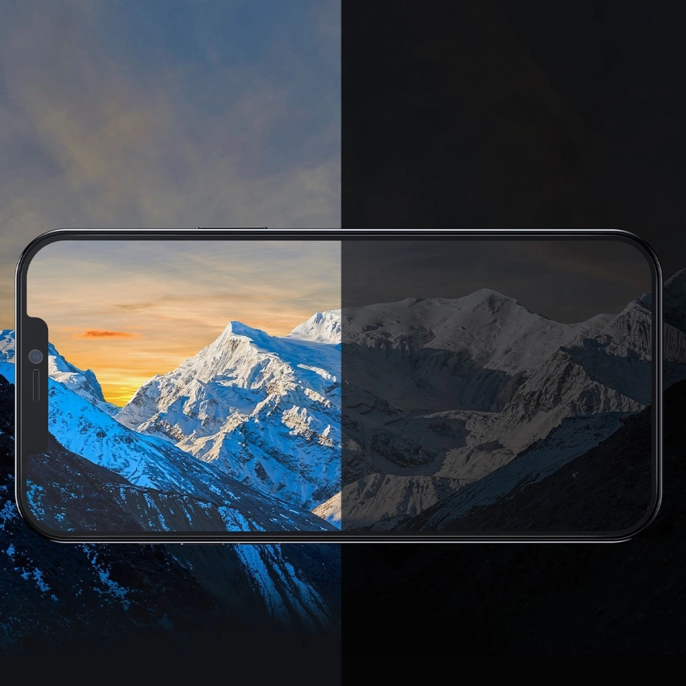 Szkło hartowane Baseus Privacy 0.3mm Glass Apple iPhone 12/12 Pro + ramka montażowa