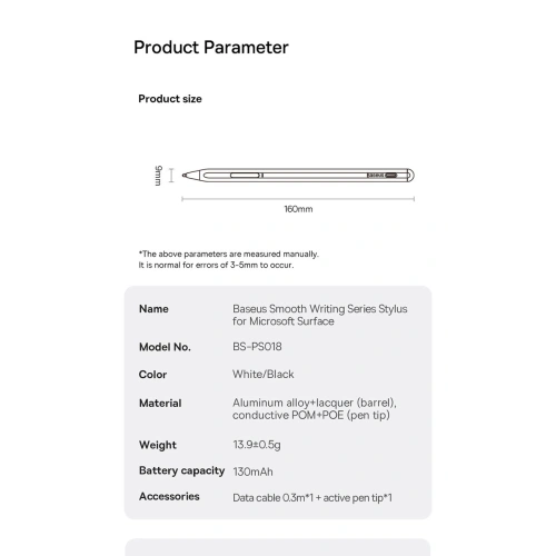 Kup Baseus Aktiver Eingabestift Smooth Writing Series Microsoft Surface MPP 2.0 schwarz - BSU4374 - {ean13} - Sklep Home Screen