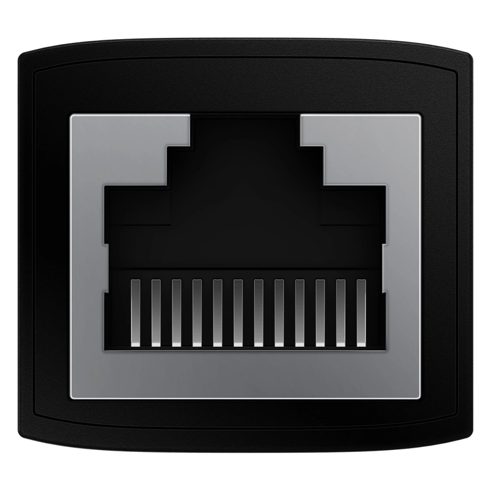 Złączka sieciowa łącznik kabli Ethernet RJ-45 Baseus AirJoy Series czarna [2 PACK]