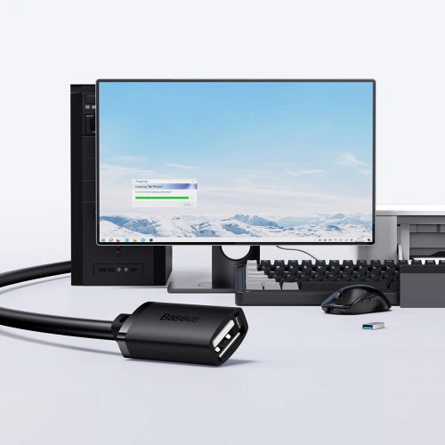 Kup Cablu Prelungitor Baseus AirJoy Series USB 2.0 0.5m negru - BSU4376 - {ean13} - Sklep Home Screen