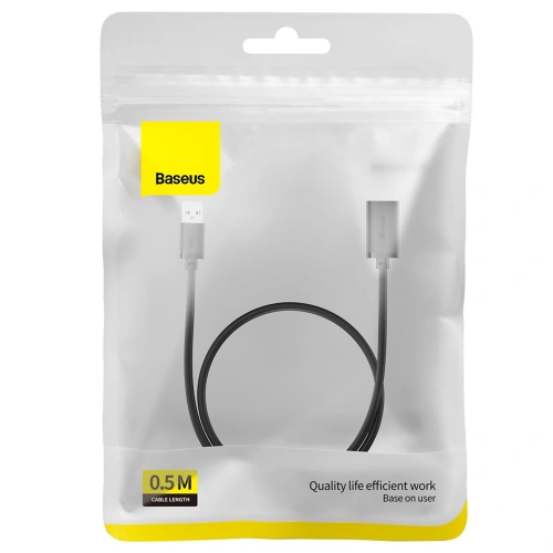 Kup Cablu Prelungitor Baseus AirJoy Series USB 2.0 0.5m negru - BSU4376 - {ean13} - Sklep Home Screen