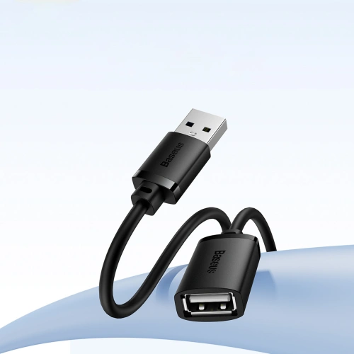 Kup Cablu Prelungitor Baseus AirJoy Series USB 2.0 0.5m negru - BSU4376 - {ean13} - Sklep Home Screen