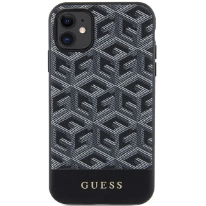 Kup Guess Apple Tasche GUHMN61HGCFSEK iPhone 11/XR schwarz/schwarz Hartschale GCube Stripes MagSafe - GUE2624 - {ean13} - Sklep Home Screen
