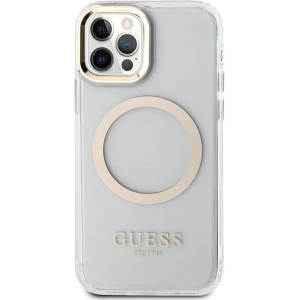 Kup Etui Guess GUHMP12MHTRMD Apple iPhone 12/12 Pro złoty/gold hardcase Metal Outline Magsafe - GUE2625 - {ean13} - Sklep Home Screen