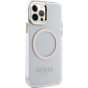 Kup Etui Guess GUHMP12MHTRMD Apple iPhone 12/12 Pro złoty/gold hardcase Metal Outline Magsafe - GUE2625 - {ean13} - Sklep Home Screen