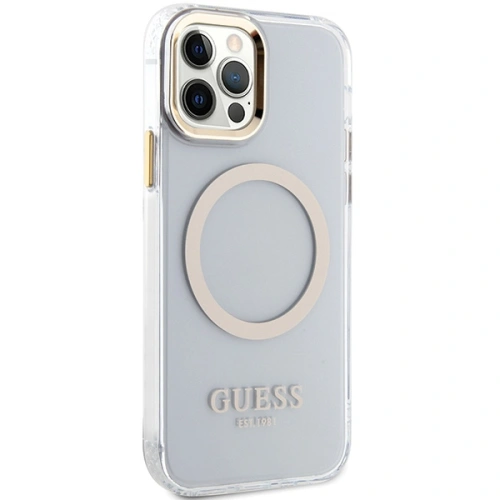 Kup Etui Guess GUHMP12MHTRMD Apple iPhone 12/12 Pro aurie/gold hardcase Metal Outline Magsafe - GUE2625 - {ean13} - Sklep Home Screen