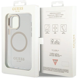 Kup Etui Guess GUHMP12MHTRMD Apple iPhone 12/12 Pro złoty/gold hardcase Metal Outline Magsafe - GUE2625 - {ean13} - Sklep Home Screen