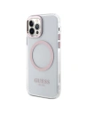 Kup Etui Guess GUHMP12MHTRMP Apple iPhone 12/12 Pro różowy/pink hard case Metal Outline Magsafe - GUE2626 - {ean13} - Sklep Home Screen