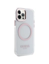 Kup Etui Guess GUHMP12MHTRMP Apple iPhone 12/12 Pro różowy/pink hard case Metal Outline Magsafe - GUE2626 - {ean13} - Sklep Home Screen