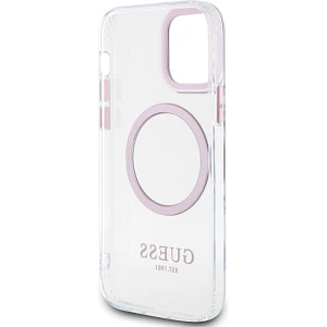 Kup Etui Guess GUHMP12MHTRMP Apple iPhone 12/12 Pro różowy/pink hard case Metal Outline Magsafe - GUE2626 - {ean13} - Sklep Home Screen