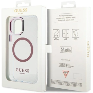 Kup Etui Guess GUHMP12MHTRMP Apple iPhone 12/12 Pro różowy/pink hard case Metal Outline Magsafe - GUE2626 - {ean13} - Sklep Home Screen