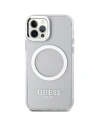 Kup Etui Guess GUHMP12MHTRMS Apple iPhone 12/12 Pro srebrny/silver hard case Metal Outline Magsafe - GUE2627 - {ean13} - Sklep Home Screen